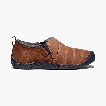 KEEN Howser II Kožené - Hnede Slip On Panske, K0153SK